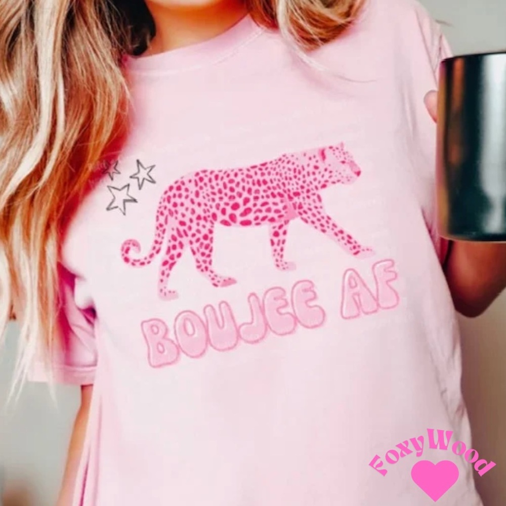 Pink Graphic Boujee Tee